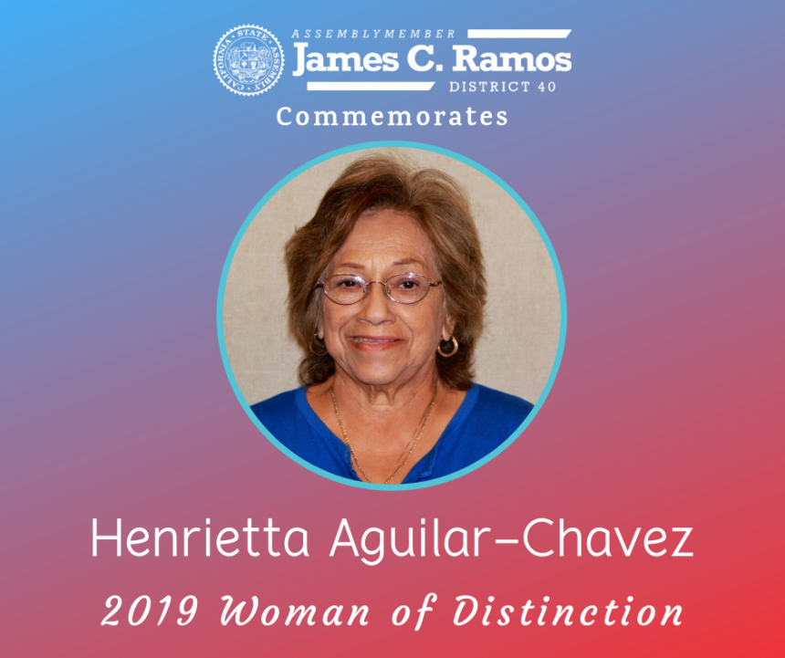 Woman of Distinction, Henrietta Aguilar-Chavez