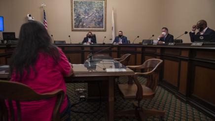 Select committee members listen to testimony