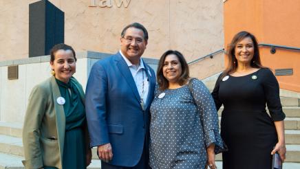 Assemblymember Ramos standing with other attendees at the Missing Murdered Indigenous Peoples Reception