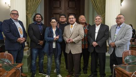 Group photo with Assemblymember Ramos and honorees