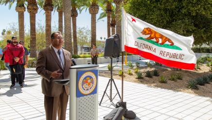 Assemblymember Ramos speaks at press conference