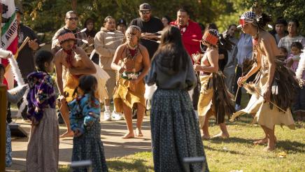 Native American Dancers at the AB338 Ground Breaking Ceremony