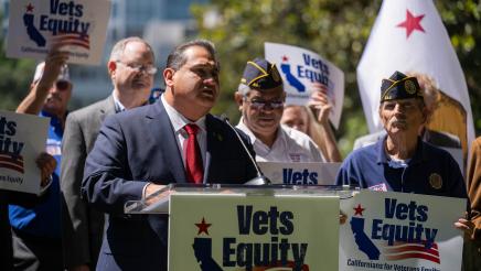 Californians for Veterans Equity, Assemblymember James Ramos, and Mike McNerney in Support of Veterans and AB 46