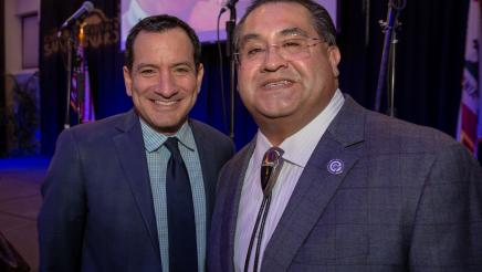 Assemblymember James C. Ramos with Speaker Anthony Rendon